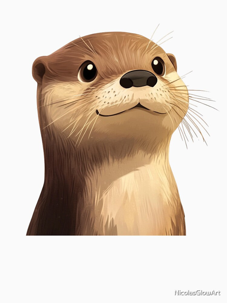 Otter Face by NicolasGlowArt