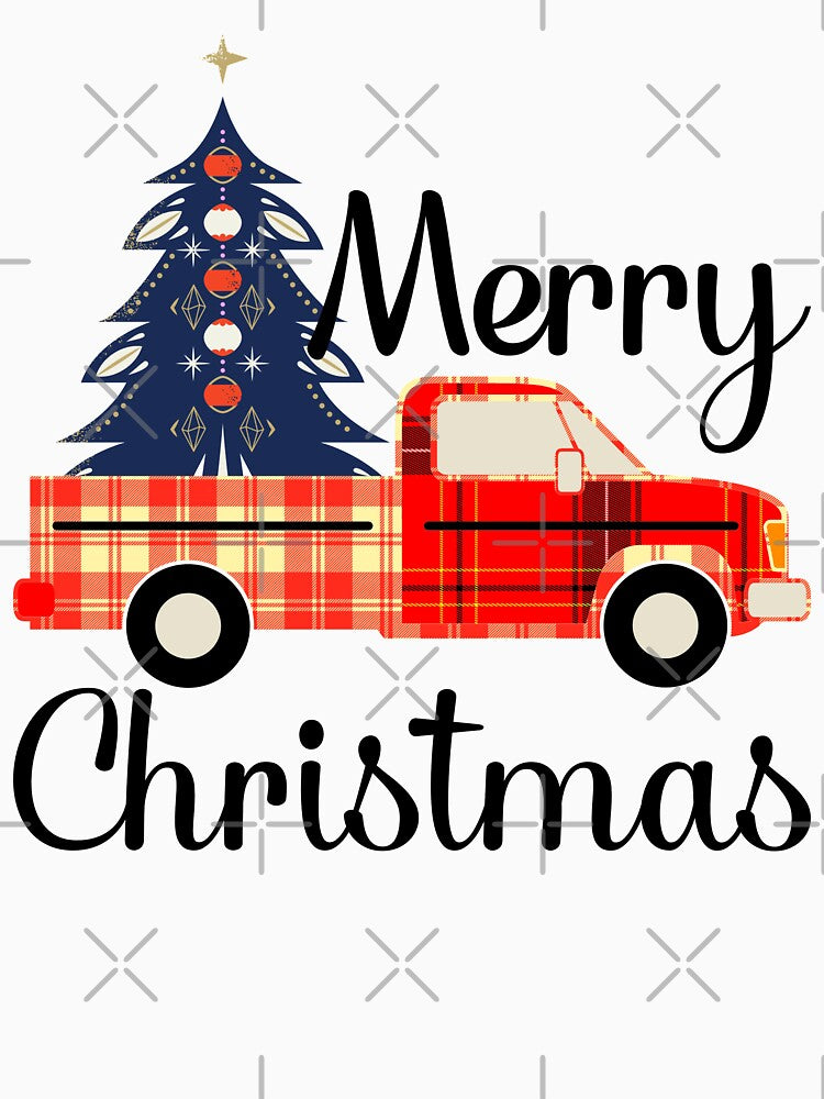 Merry Christmas Buffalo Truck, Blue Tree by ACC