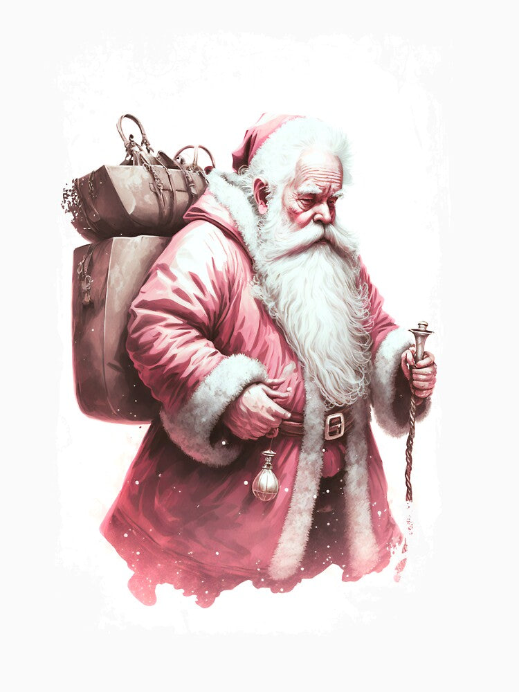 santa claus in pink by flowinglobe