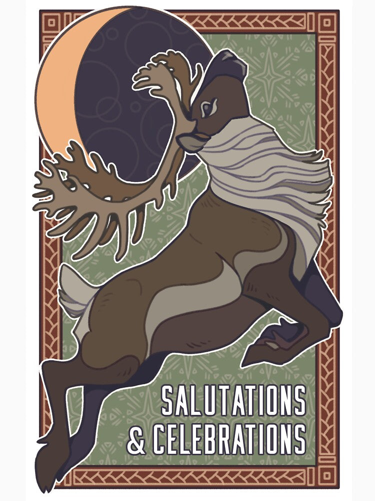 Yule Caribou with text by STOVE-ON-FIRE