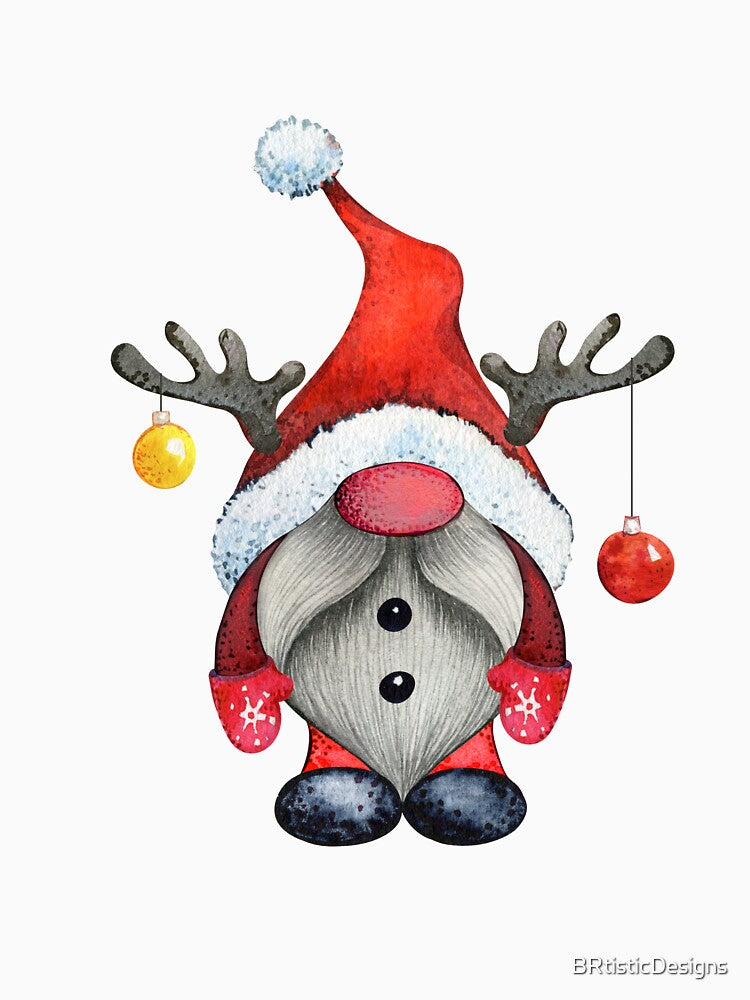 Cute Gnome Rudolph gift for kids or adults by BRtisticDesigns
