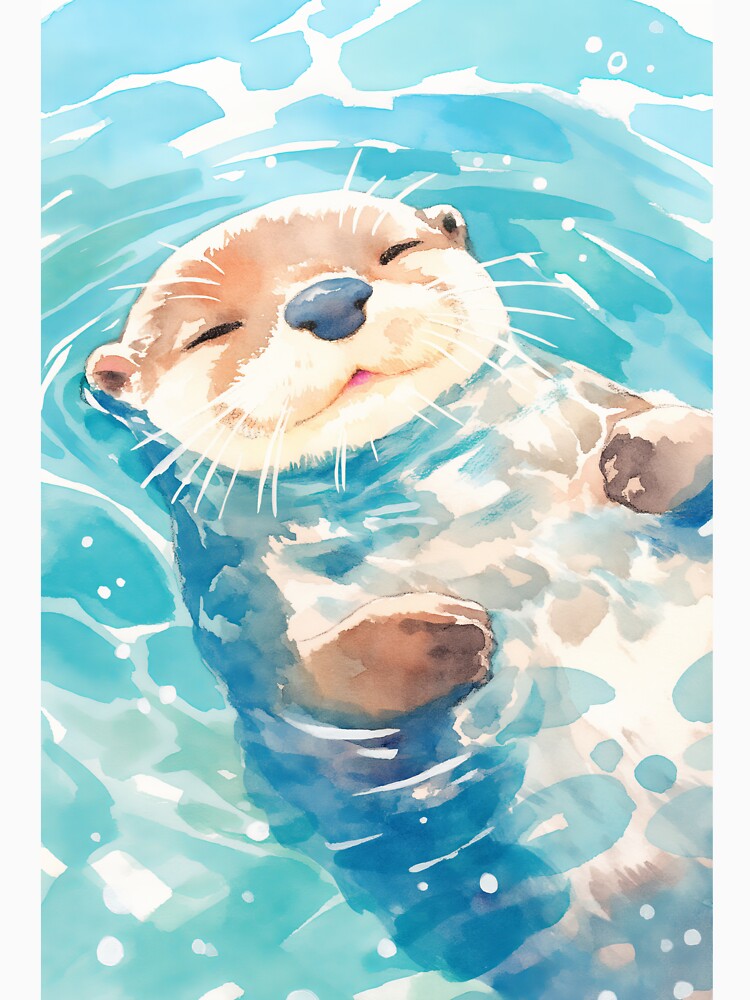 A Cute Otter Watery World by AshiraCreations