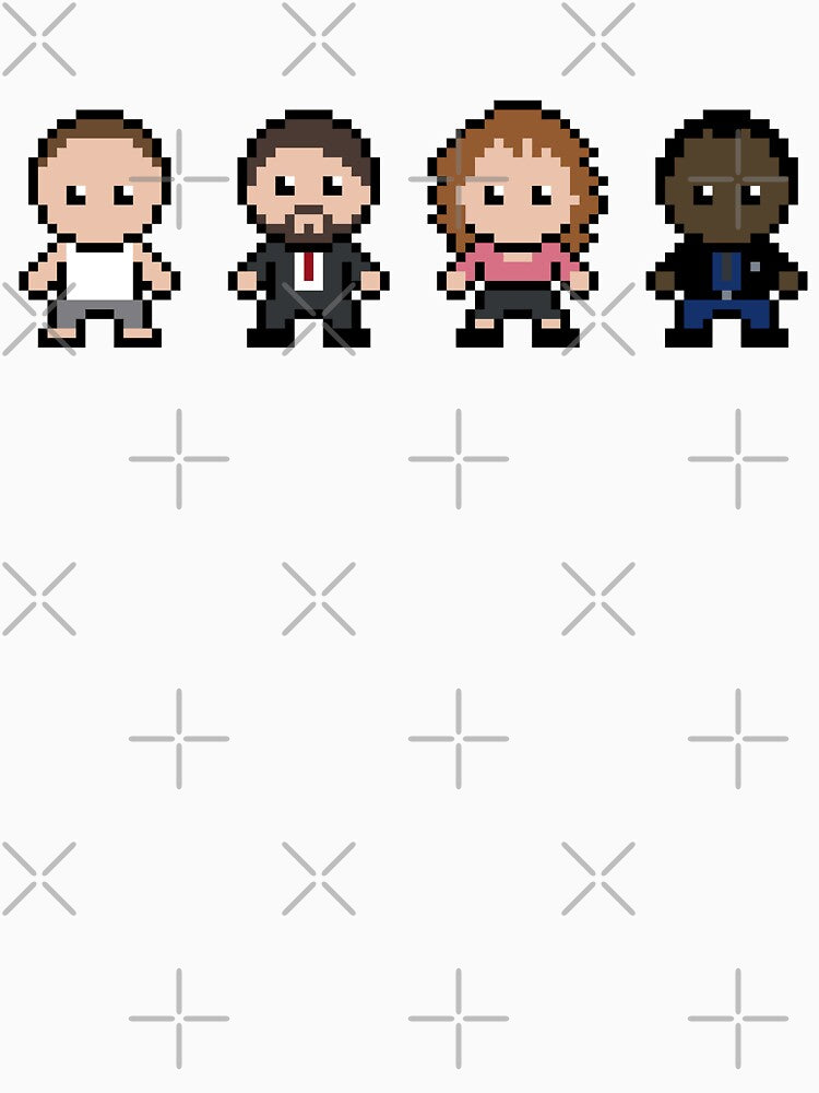 Pixel Characters - Action Movie by FancyOwlDesigns