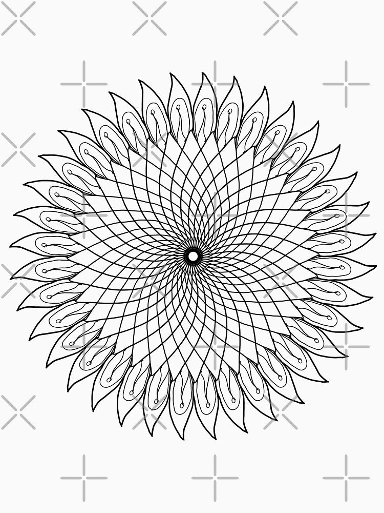 Flower line drawing by Autumn--Leaves