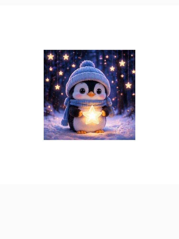 Cute Penguin Holding Magic Star by ThilankaDesign