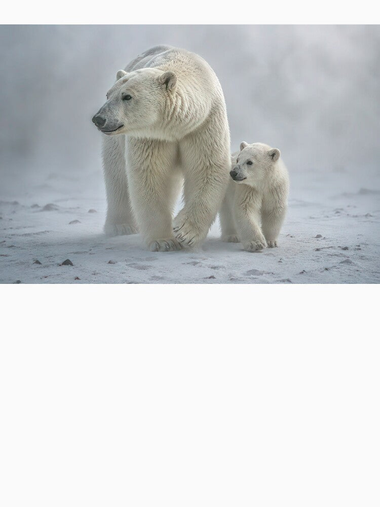 Polar bear and cub by Brian Tarr