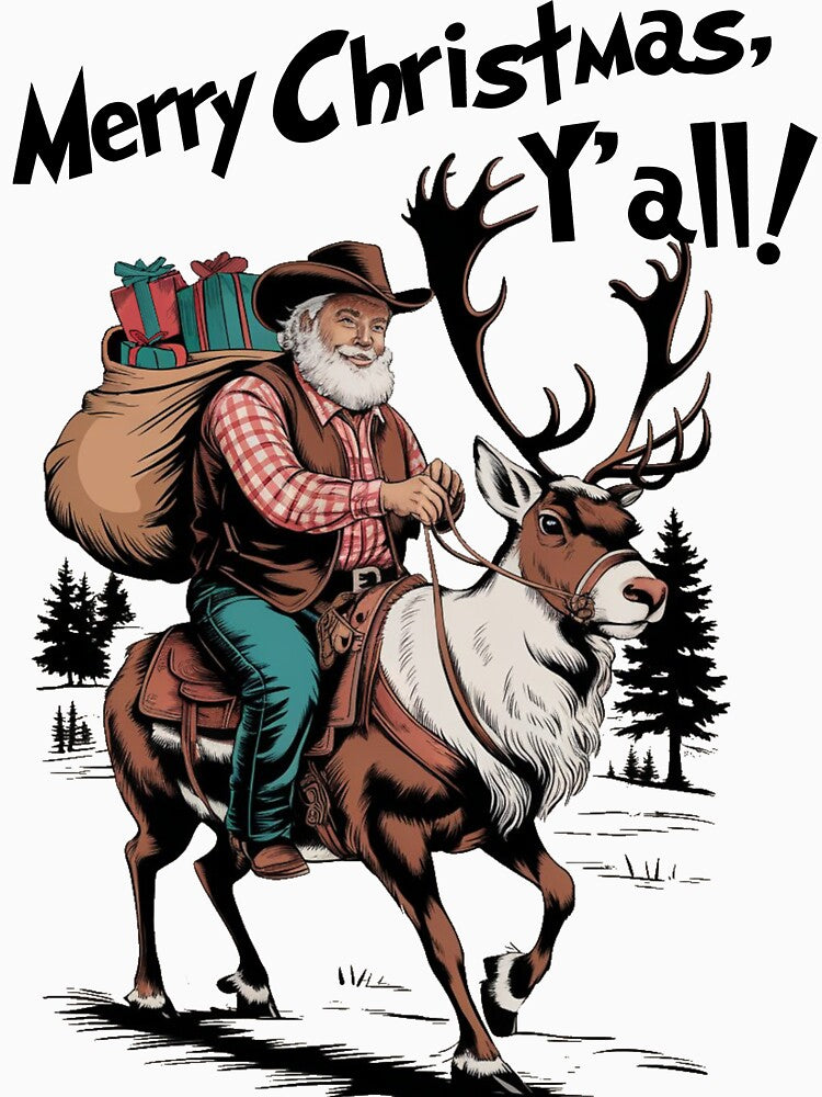 Cowboy Santa Western Christmas by Orsik