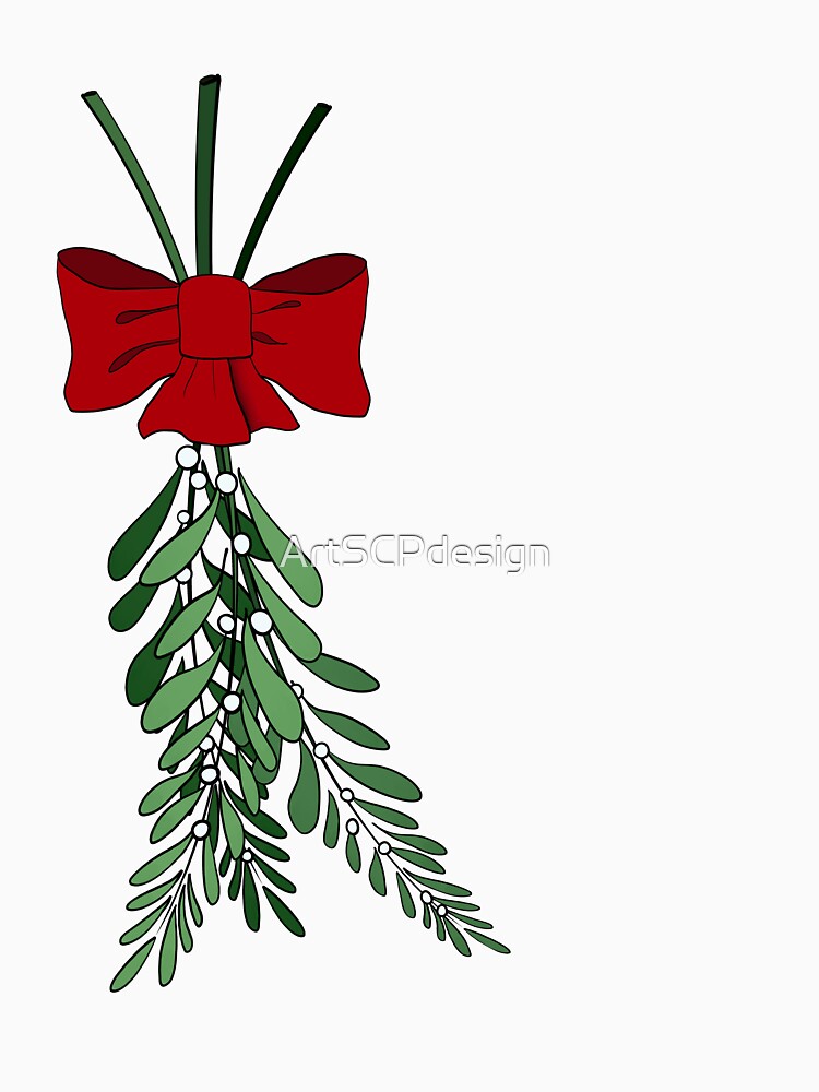 Mistletoe with bow by ArtSCPdesign
