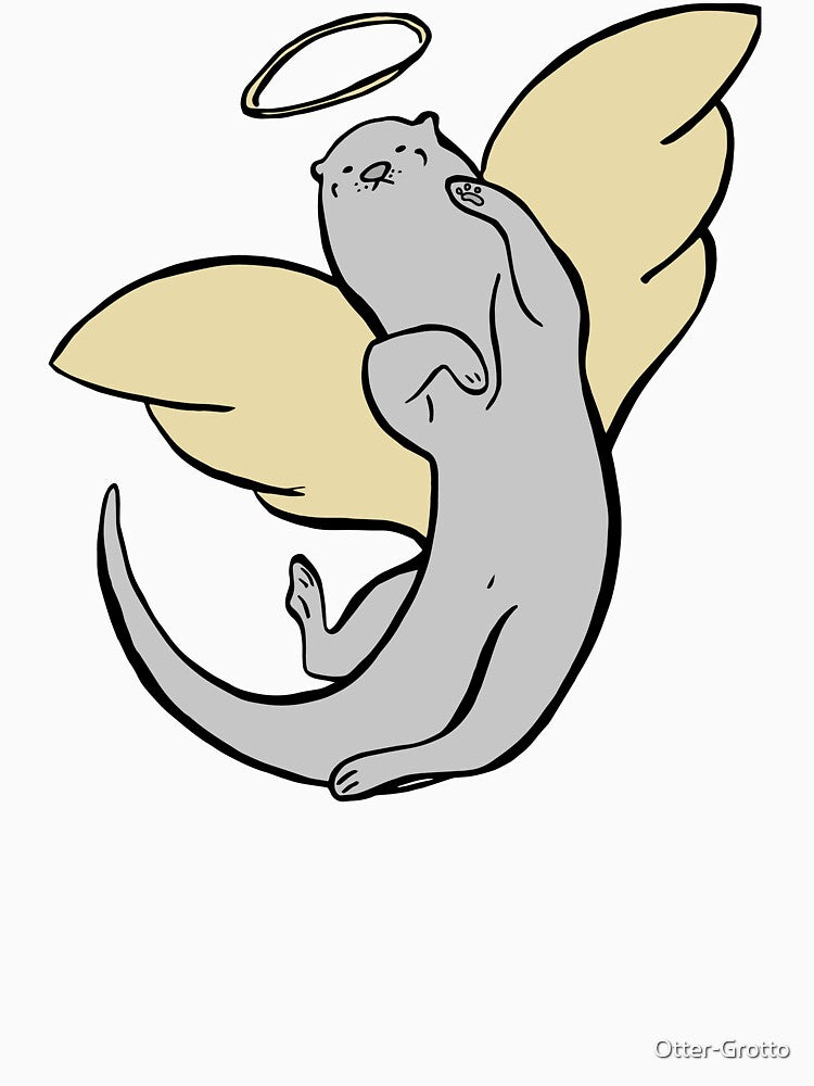 Otter Angel Swimming Through The Heavens by Otter-Grotto