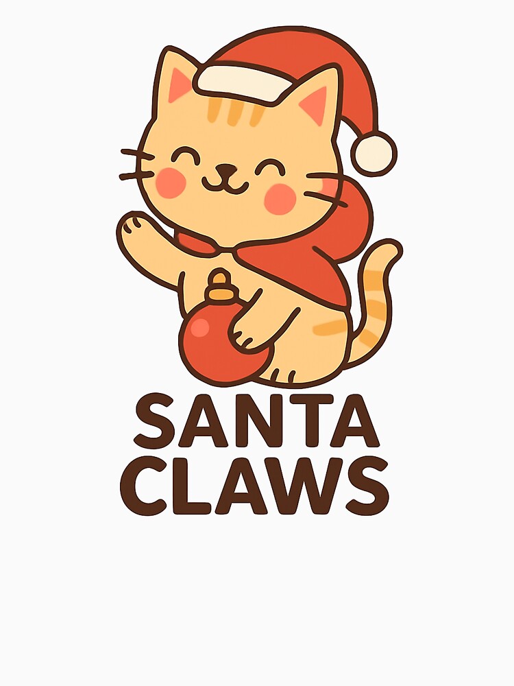 Santa Claws – Cute Kawaii Christmas Cat Design by StyleLap
