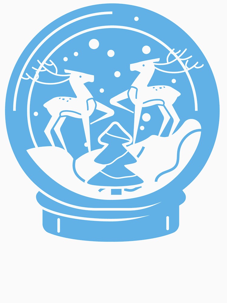 Reindeers in a snowglobe by stuff-n-stuff
