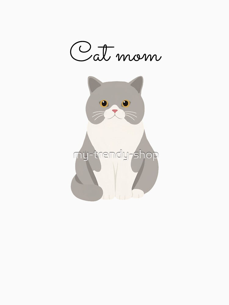 Cat mom ragdoll grey cat by my-trendy-shop