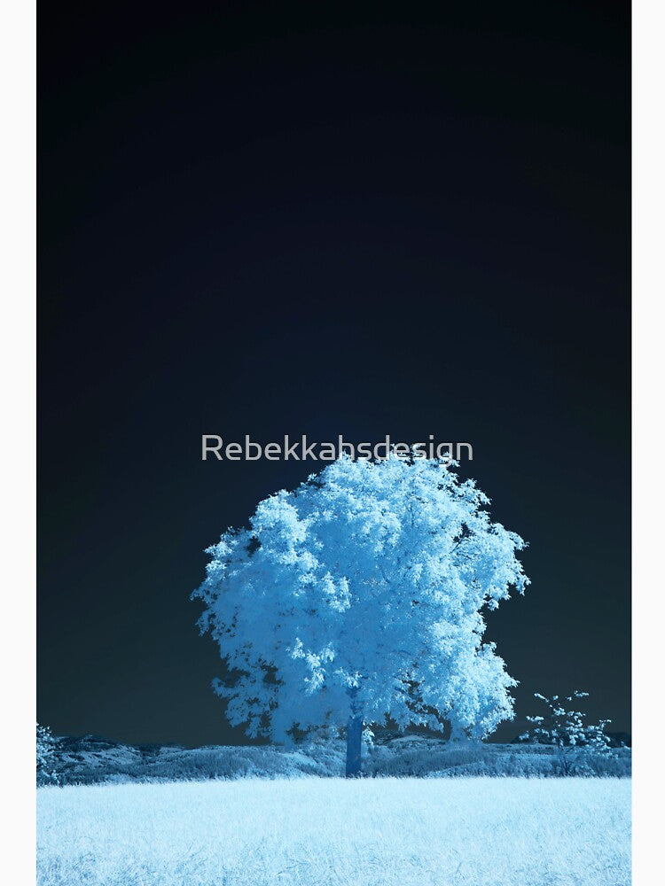 Blue Winter Wonderland: Big Tree with Blue Snow by Rebekkahsdesign