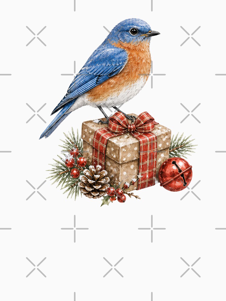 Bluebird Christmas Ornament - Vintage Holiday by JessArty ⭐⭐⭐⭐⭐