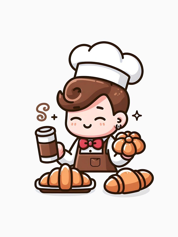 Kawaii Barista With A Pastry Headband by CanvasCutie