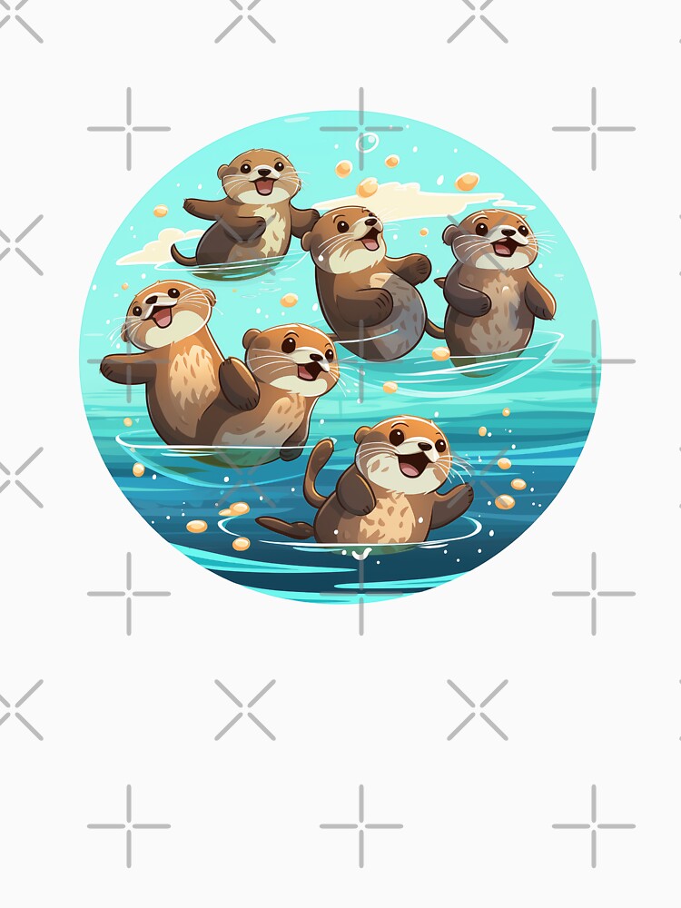Slippery & Sweet: Unleash Your Inner Otter with Redbubble Gear! by digizonebydas