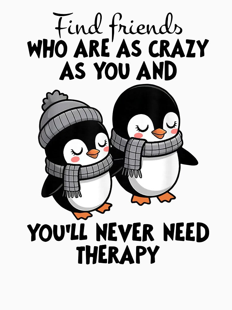 Cute Penguin Couple Winter Illustration by NgocThangSt