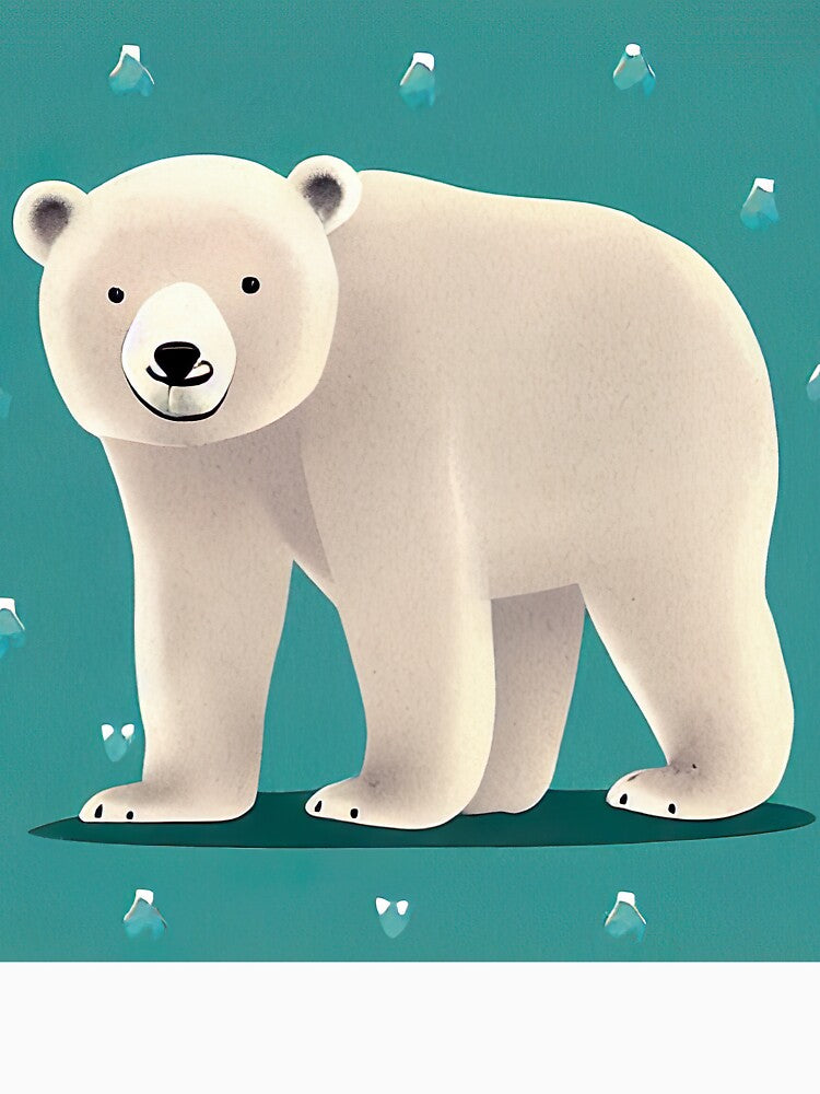 Cute polar bear illustration by artsyworldart