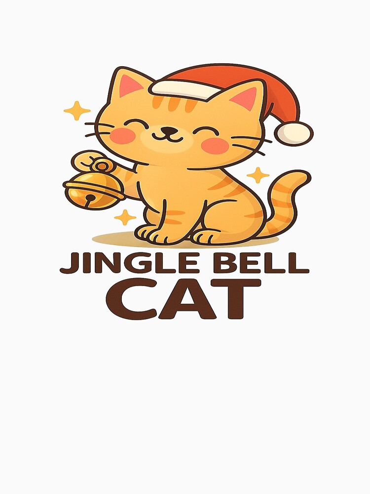 Jingle Bell Cat – Cute Kawaii Christmas Cat Design by StyleLap