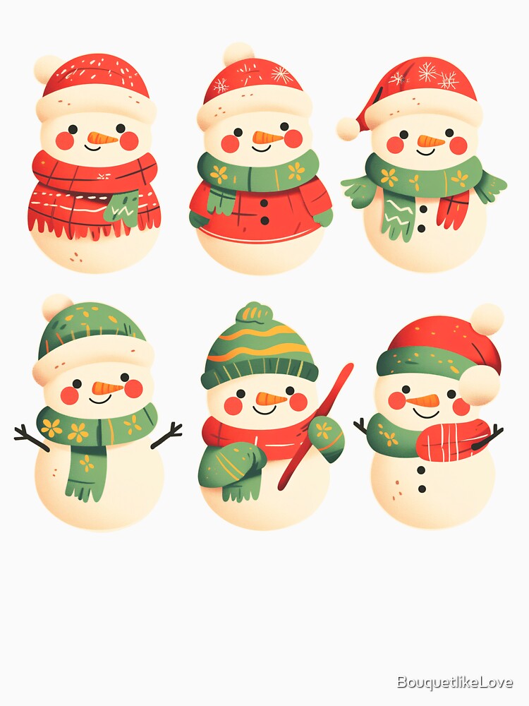 Happy Christmas Snowman Sticker by BouquetlikeLove
