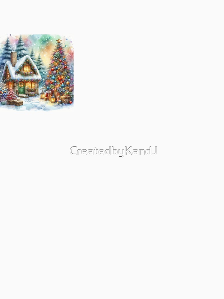 Watercolour Christmas Snow Woodland by CreatedbyKandJ