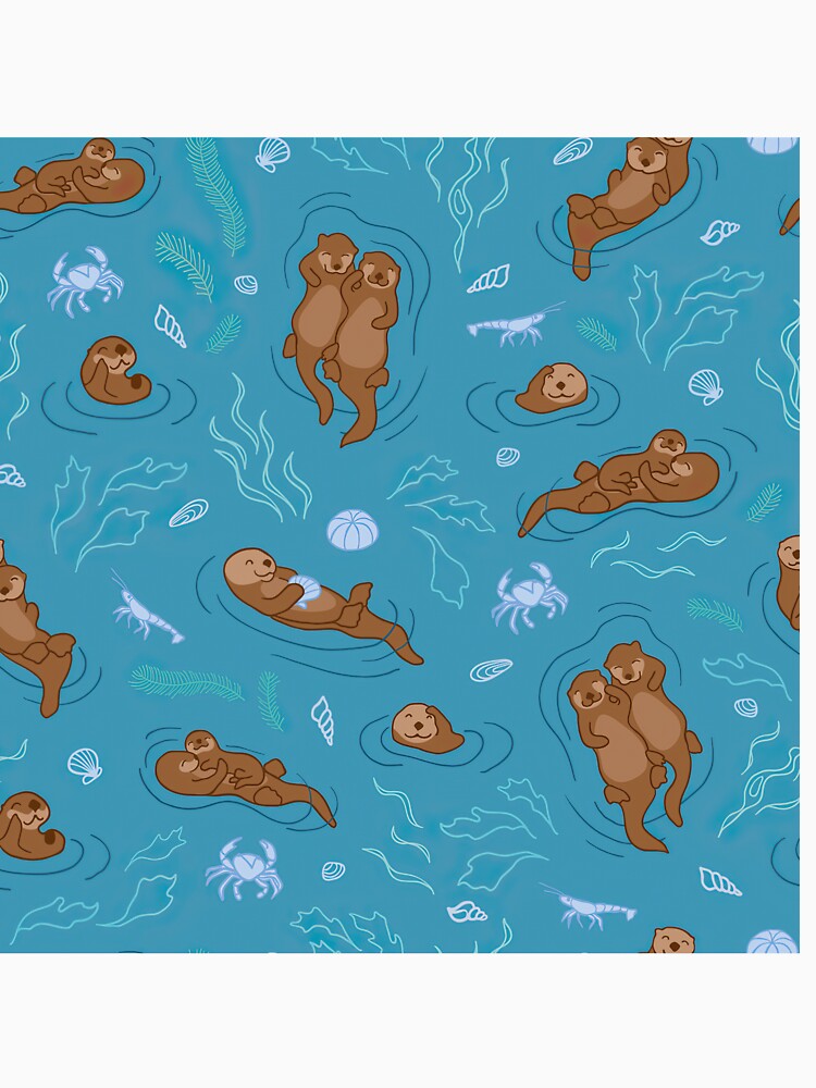 Otters Shrimps Seashells by AletacStore