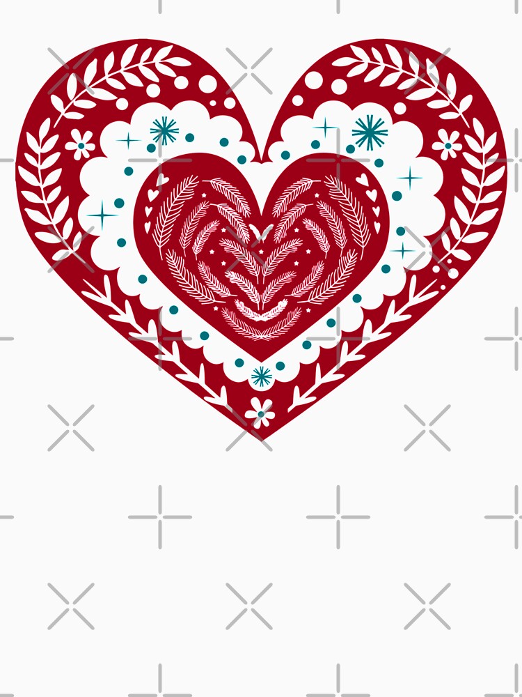 Scandi Hygge Christmas Heart by KATZEI