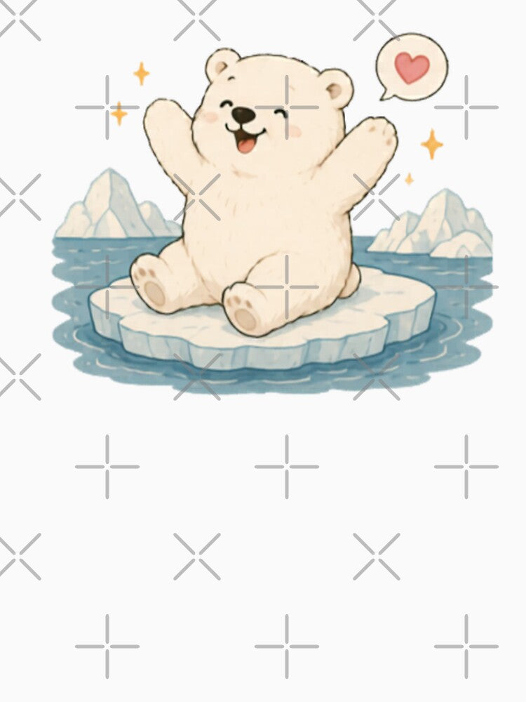 Cute Happy Polar Bear by MellowMunchkins