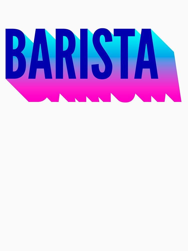 Barista With Long Gradient Shadow by SVPOD
