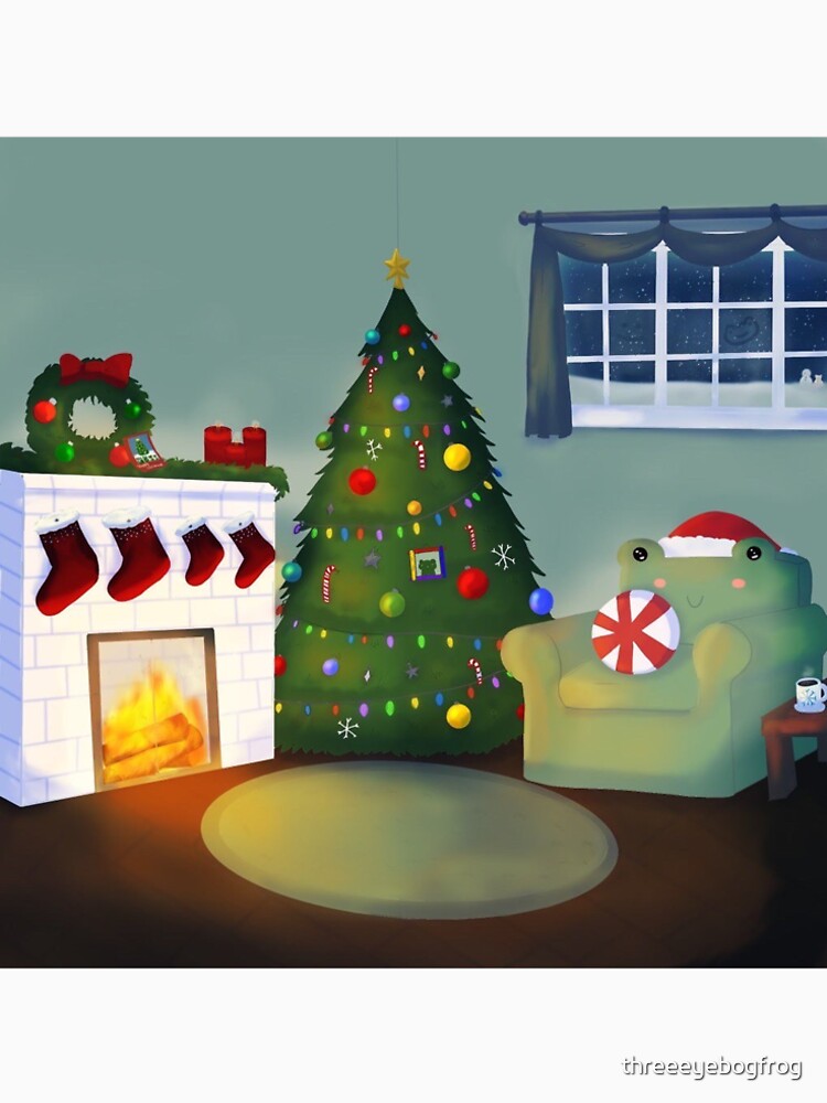 Froggy Living Room (Colorful) by threeeyebogfrog
