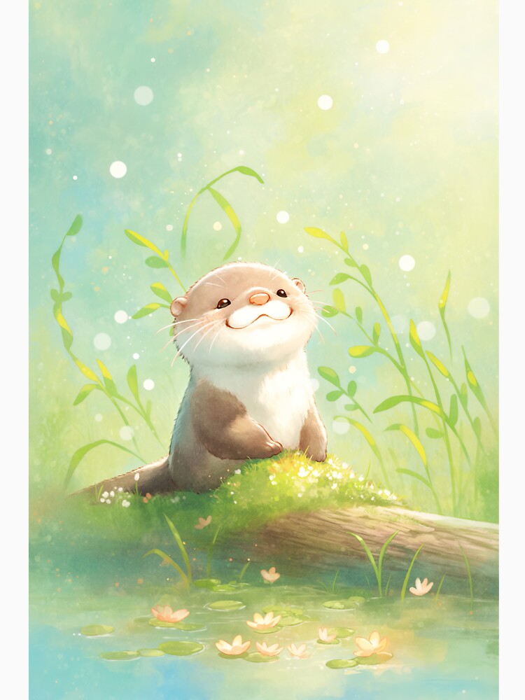 Wildflowers and Wetlands An Otter's Tale by AshiraCreations