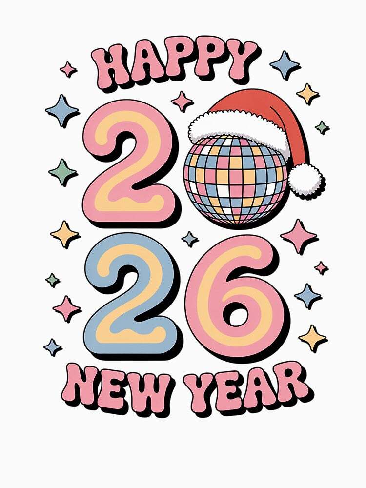 New Year's Eve Hello 2026 Happy New Year 2026 Disco Ball by VladoZork