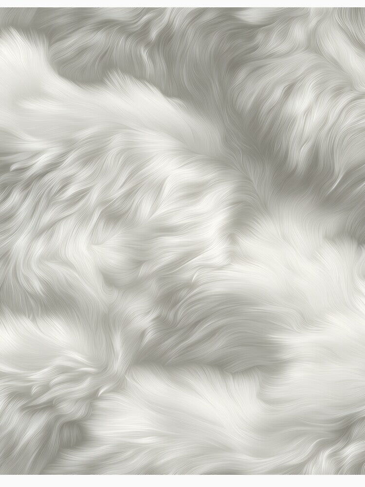 Polar bear Fur Pattern Bold & Wild Animal Print Design by LazyOwlStore