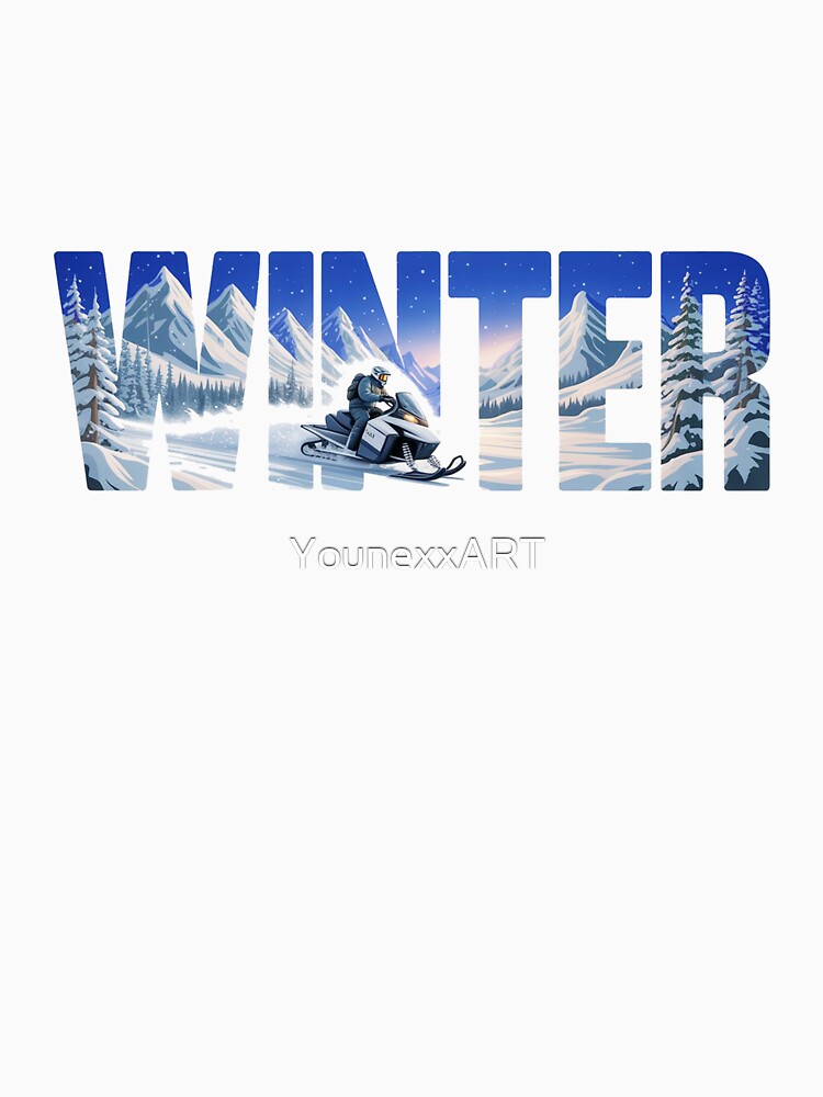 Wander in Winter – Mountain Typography Aesthetic by YounexxART