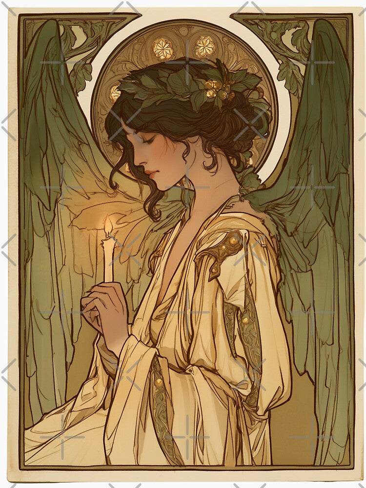 Christmas angel card by MendaciousMina