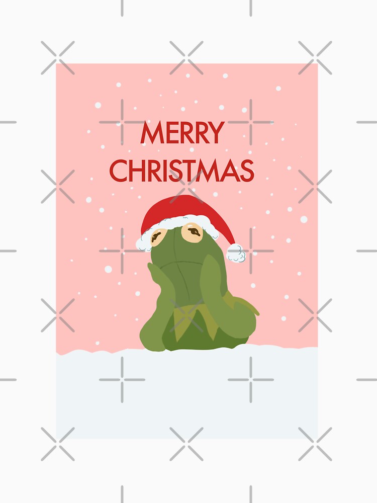 Kermit the frog Christmas card by pinkc0w