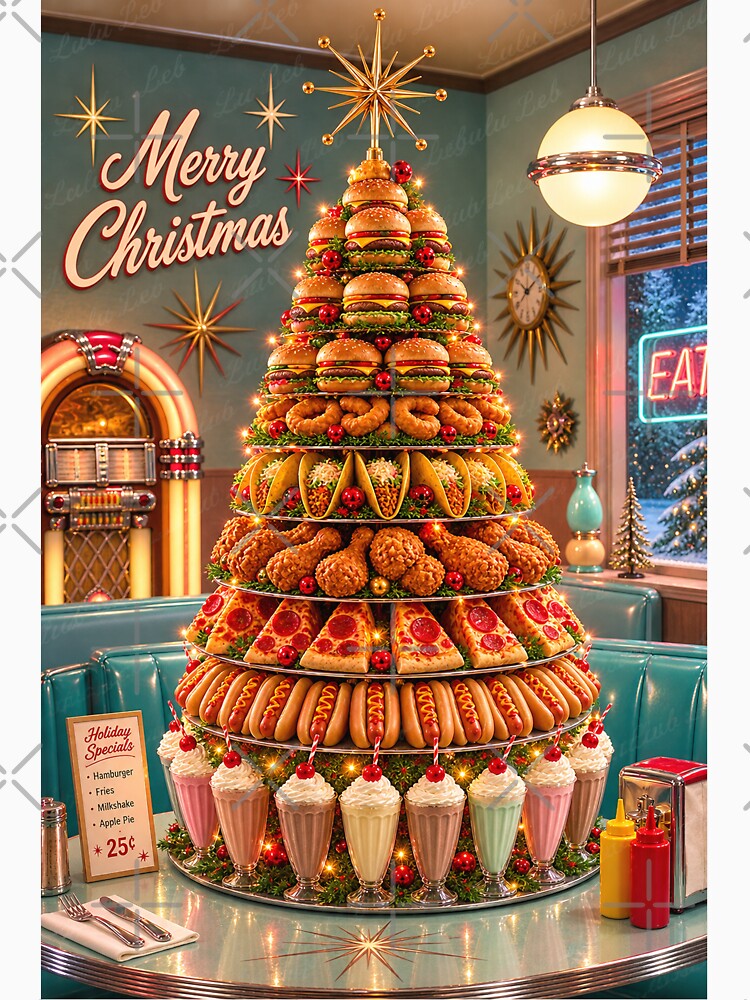 Merry Christmas – The Ultimate Diner Christmas Tree by LuluLeb