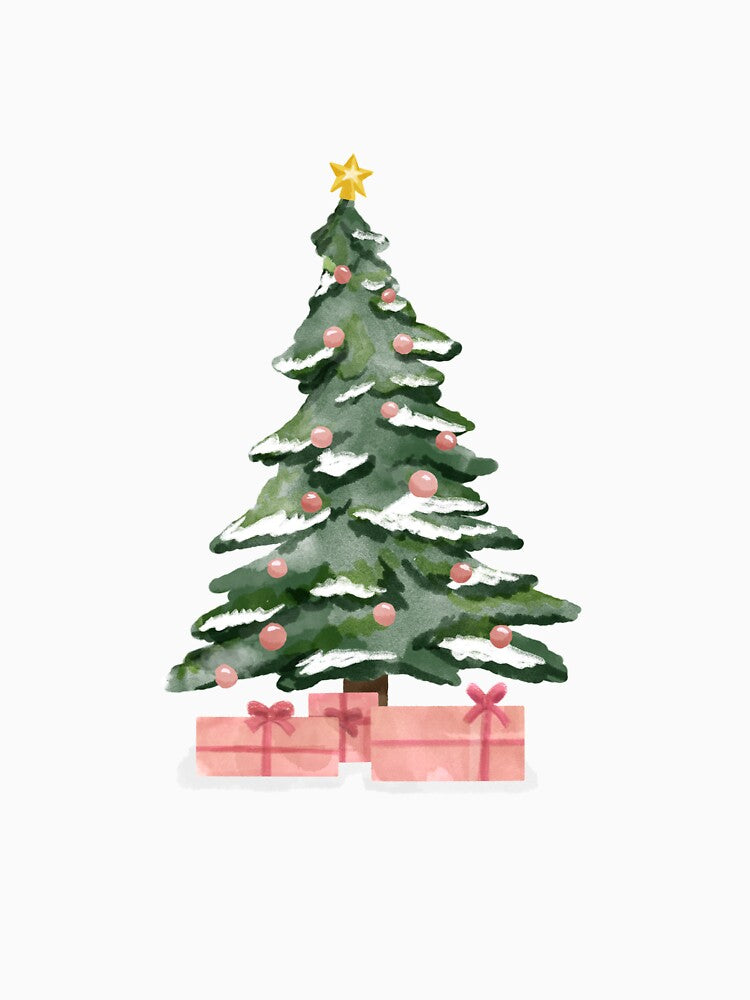 Pink christmas tree by Carlos-art-shop