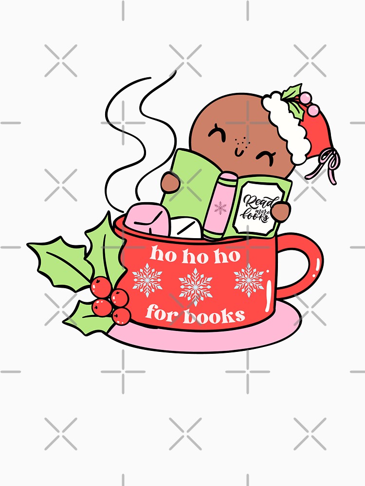ho ho ho for books - bookish Christmas by Neadoodles