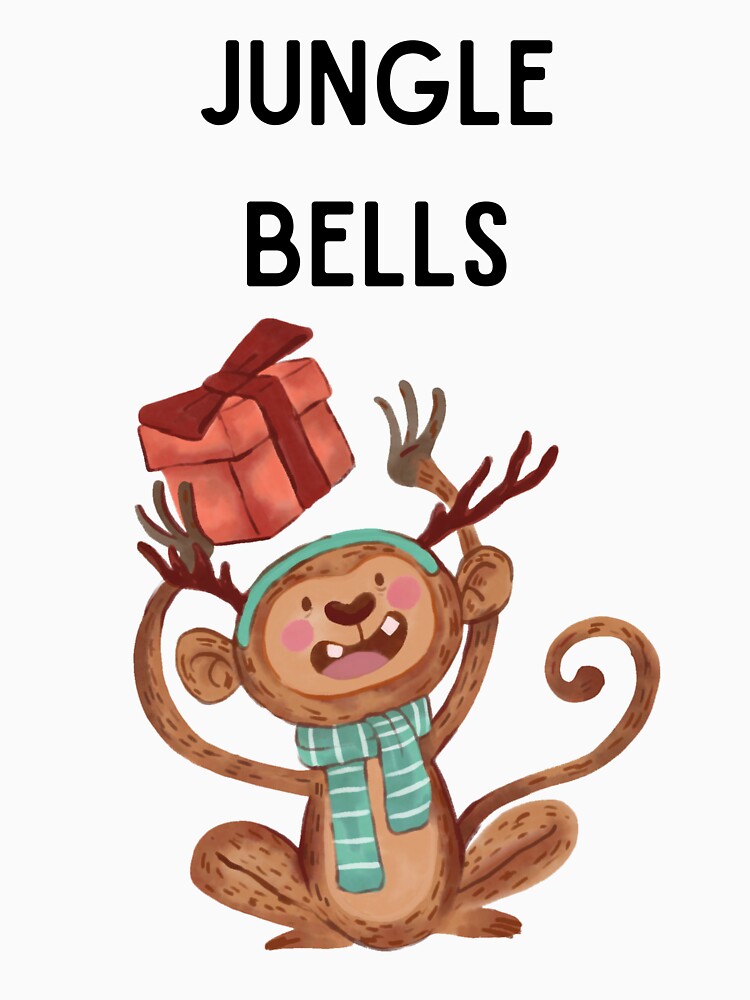 Jungle Bells - Monkey Christmas pun by Kristin Orsi