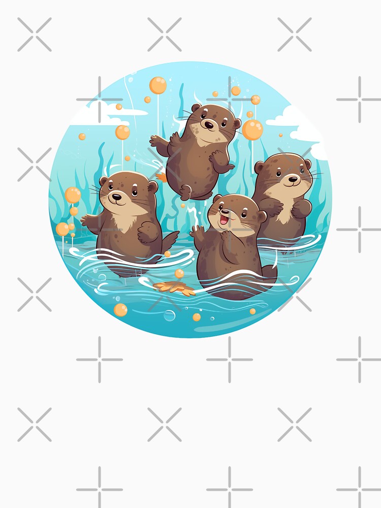 Otter-ly Adorable: Dive into Cute Otter Merch on Redbubble! by digizonebydas