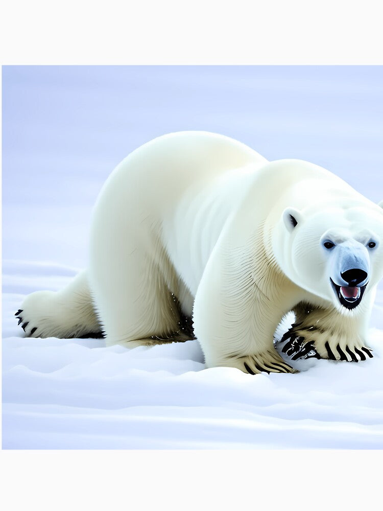 Cute Polar Bear Joyfully Rolling by germvuako2