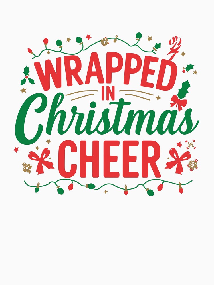 Wrapped in Christmas Cheer – Festive Holiday Typography by Graphic Therapist