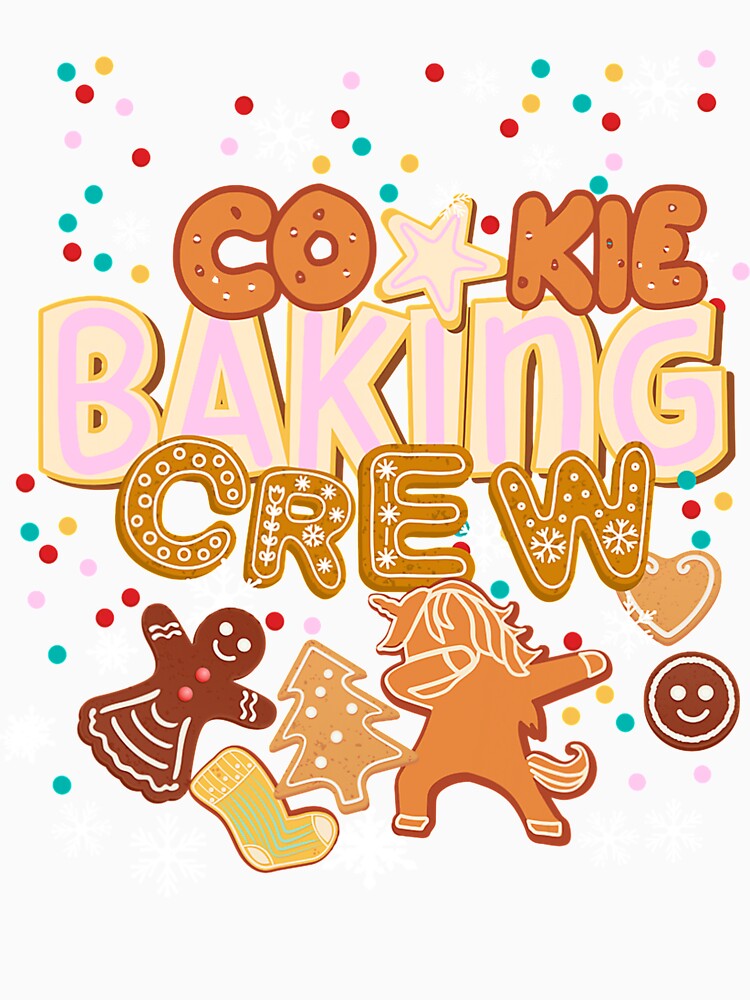 Cookie Baking Crew Authentic Christmas Baker Team T-Shirt by abigailbullock