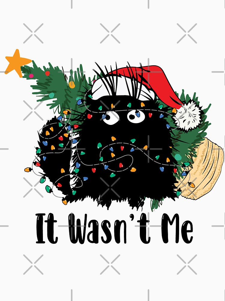 its wasn't me Christmas cat Funny by Splinter300