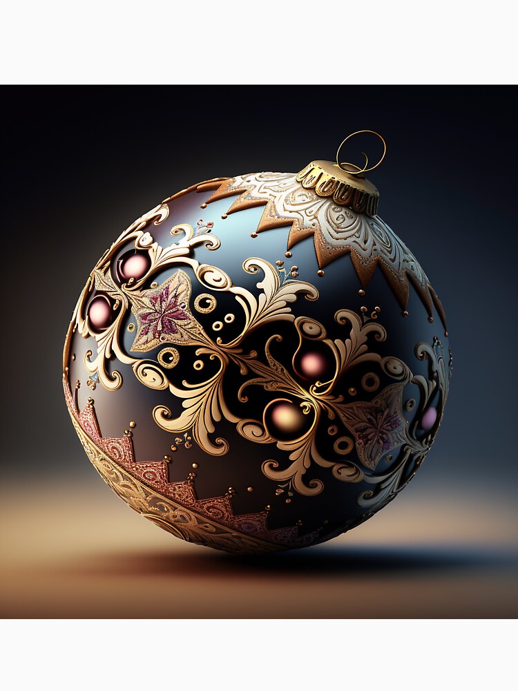 Ornate Christmas Ornament by AICreateWorlds
