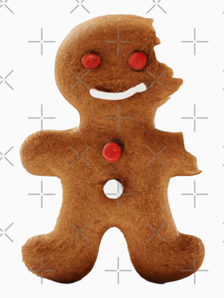 Half man half cookie biscuit gingerbread man -- 3D by glitchman2