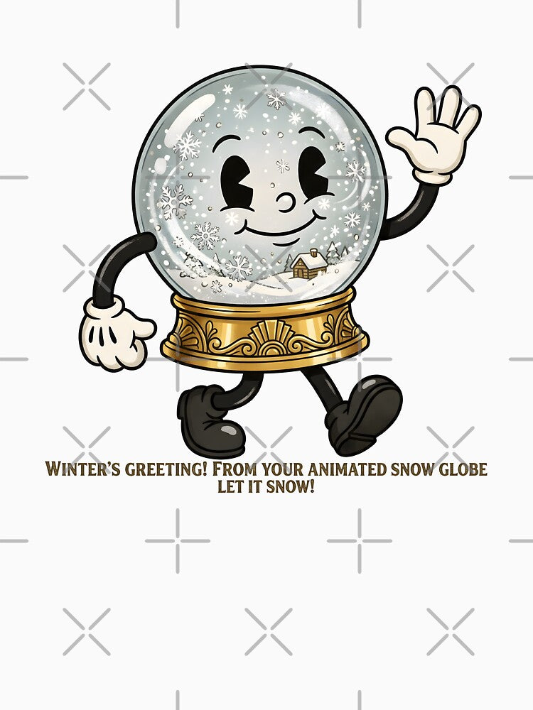 Winter's Greeting Animated Snow Globe Vintage 1930s by BobaBunny76