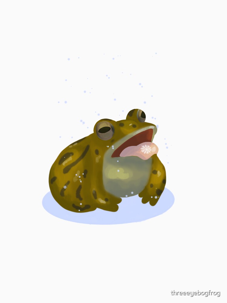 Froggy in the Snow by threeeyebogfrog
