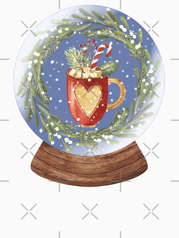 Snow Globe Winter Drinks 1 by TasimaDesign